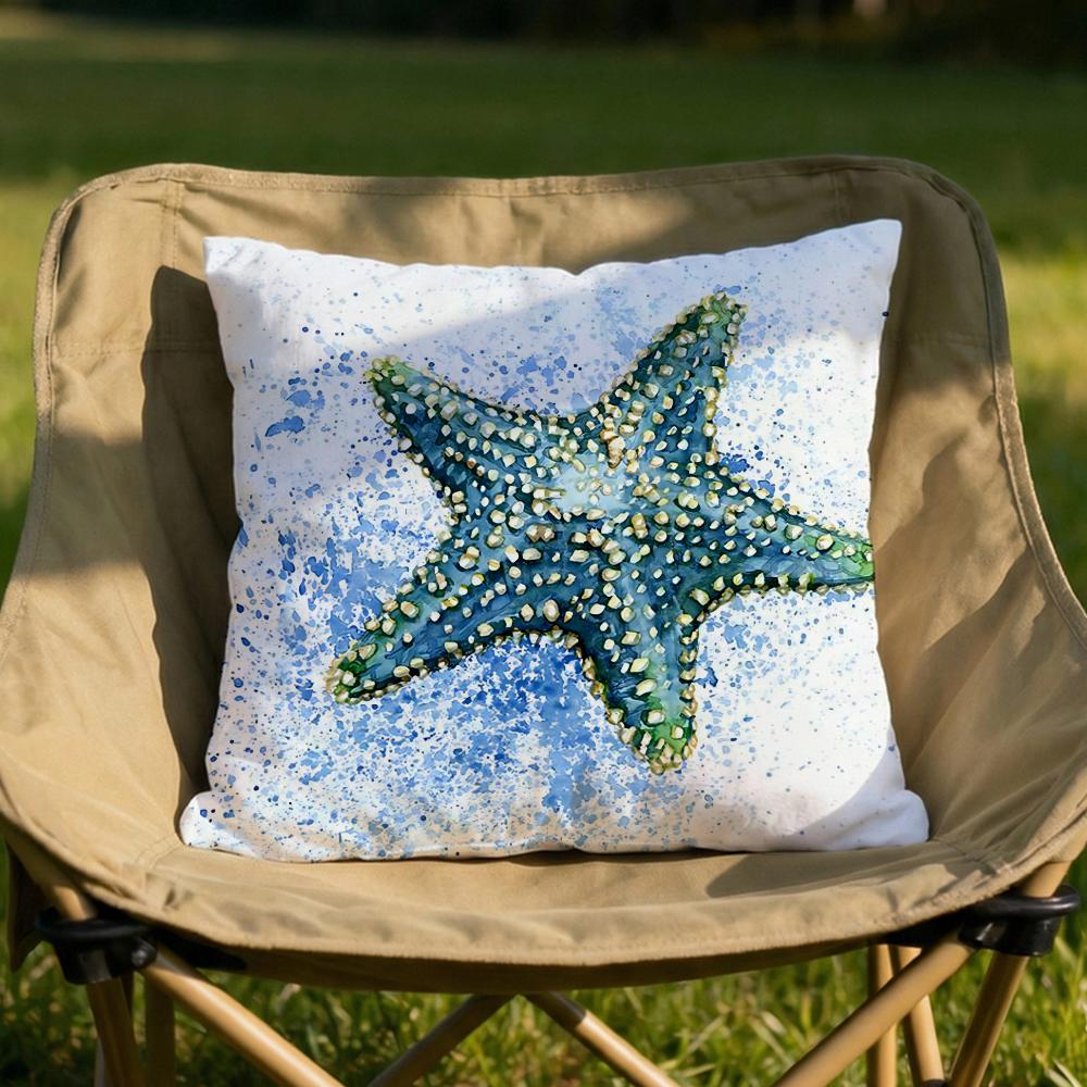 Sea Animal Turtle Coral Cushion Cover Soft Reversible  Durable Pillow Cover  MultiScene Use for Home  Car Daily Comfort