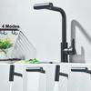 Single Handle Pullout Faucet Rotation Function Kitchen Sink Faucet  Countertop Basin