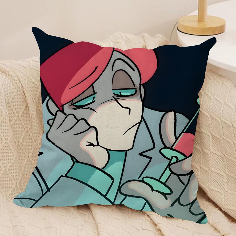 Psychocuties Mimi Cushion Cover Soft Plush Fabric DoubleSided Printed Sofa Cushion Cover for All Seasons Home Decor Gift