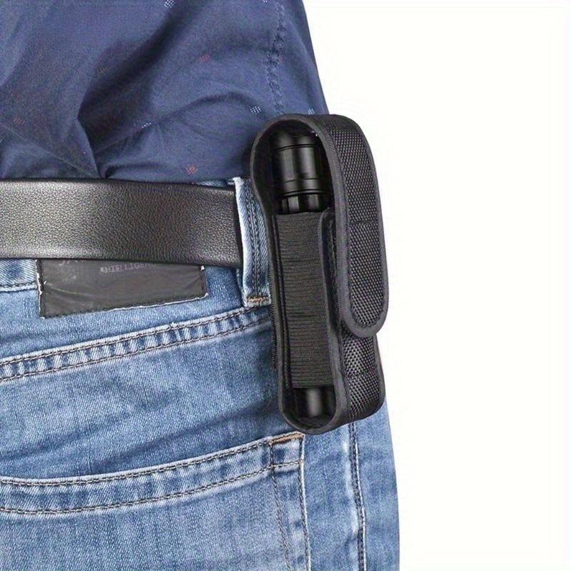 1PC Portable Men Flashlight Holster Tactical Outdoor Hiking Torch Storage Waist Bag Adjustable Heavy Duty Carry Case