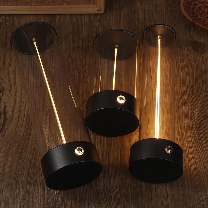 Mini Minimalist Table Lamp Cordless Led Desk Lamp Rechargeable Modern Night Lights Portable Nightstand Lamps For Bedroom