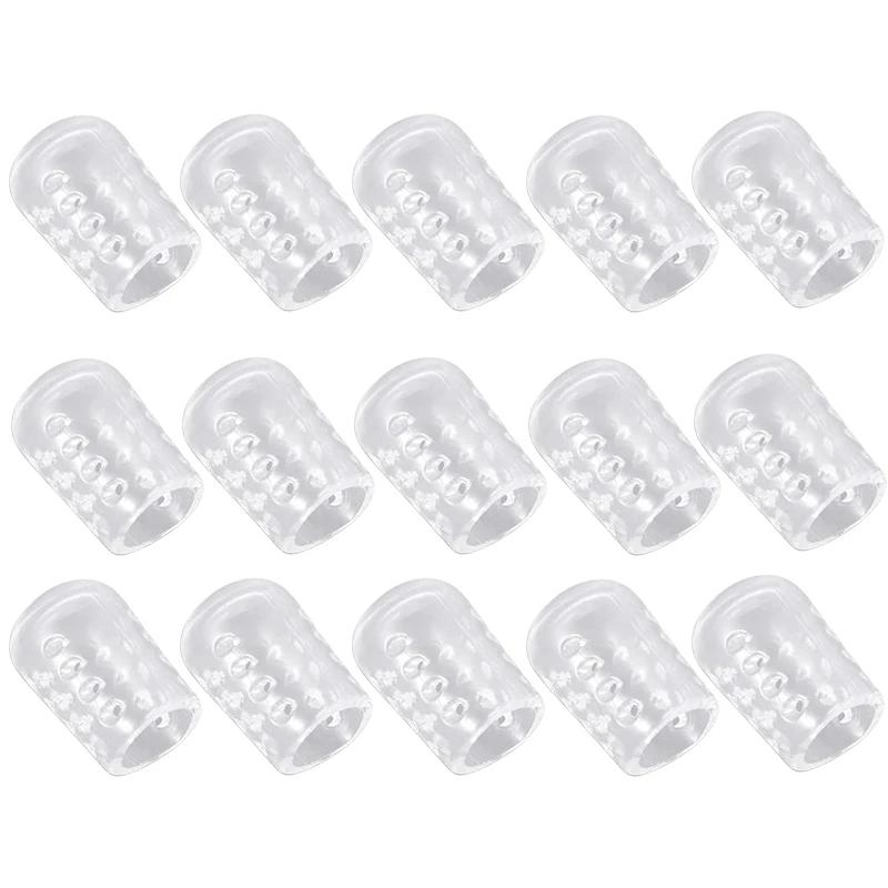 5-30pcs Transparent Silicone Toe Covers Women Gel Little Toes Protector Tube Foot Care Finger Caps Elasticity Prevents Blisters