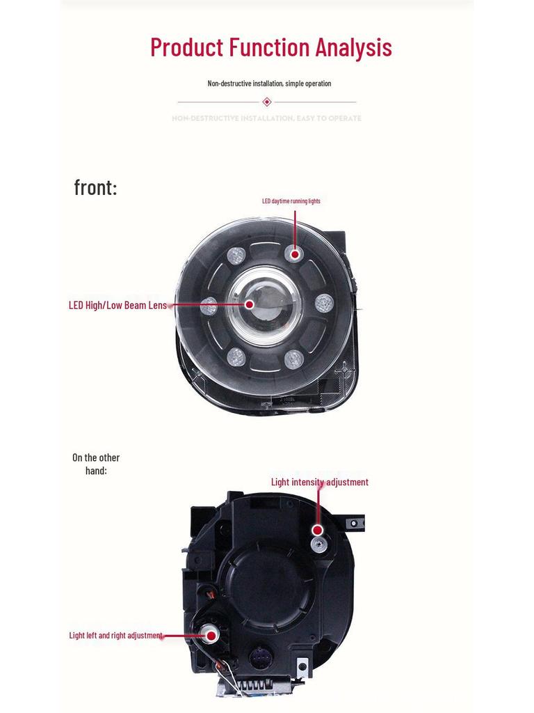 Jeep Renegade LED DRL & Bi-Xenon Projector Headlight Assembly