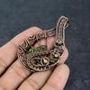 Natural Peridot Gemstone Handmade Copper Wire Wrap Jewelry Pendant 2.48" l9E41