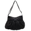 Ielgy Casual Commuter Large-Capacity Shoulder Bag Trendy Lightweight Cotton Padded Clothes Rhombus Cloud Bag