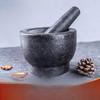 Natural Stone Mortar and Pestle Set with Lid