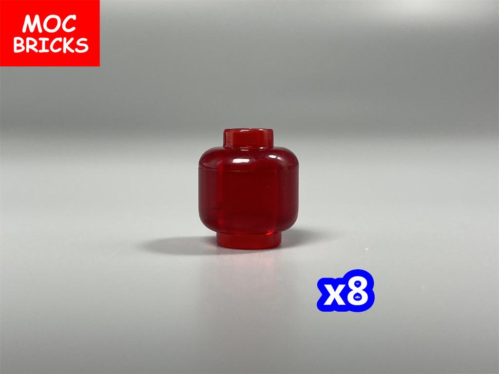 MOC Kostky Postava Prázdná Hlava Obličej Sklenice Láhev Příslušenství Složený Díl Stavebnice Hračky Pro Děti