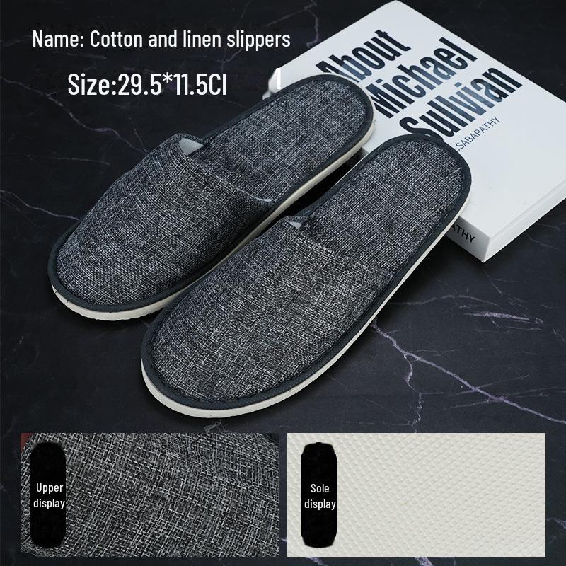 Verdickte Korallenfleece Rutschfeste Einweg-Hausschuhe für Hotels, Pensionen und Reisen