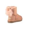UGG Fluff Bow Mini Fleece Lined Pink Red Women's 1094967-SNTN