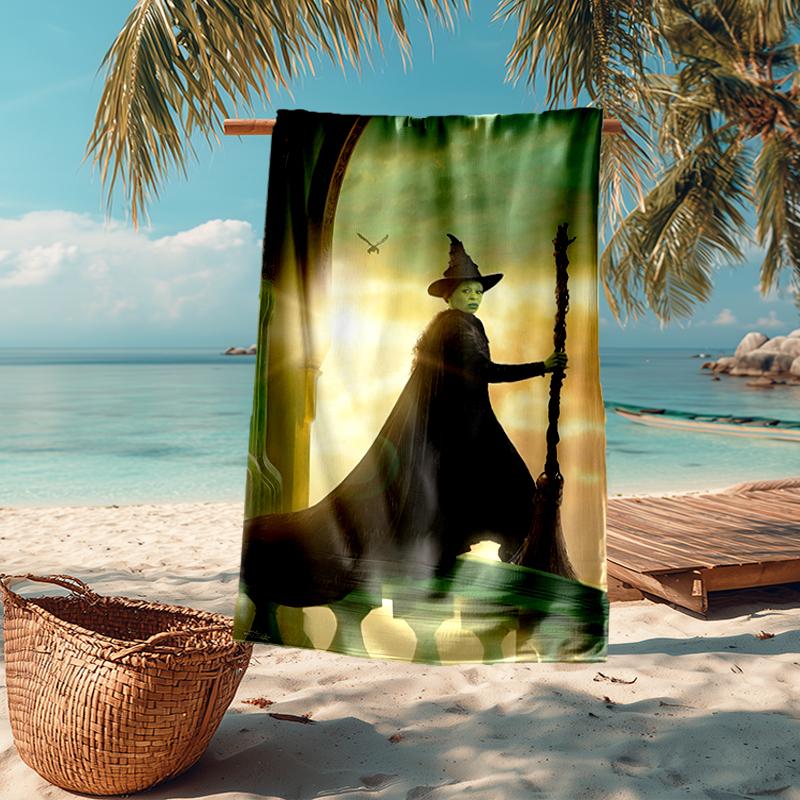 Ultra-Soft Beach Towel with Wicked Theme,Ideal for Pool - Camping, Diving - Perfect Travel Essential, Vibrant Beach Towel.