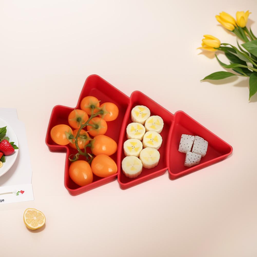 Weihnachtsbaum Snackteller Schale Teller Süßigkeitenteller Frohe Weihnachten Party Dekorationen für Zuhause 2025 Navidad Noel Natal Xmas Geschenk