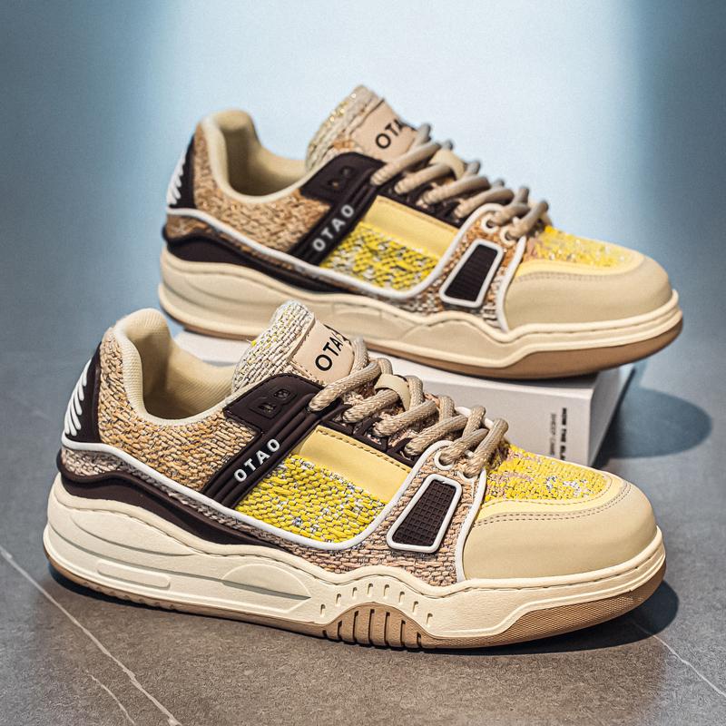 

Skateboard Men s Sneakers Soft and Comfortable Outdoor Shoes for Men Apring and Autumn Wear-resistant Ventilate Loafers Fashion 44