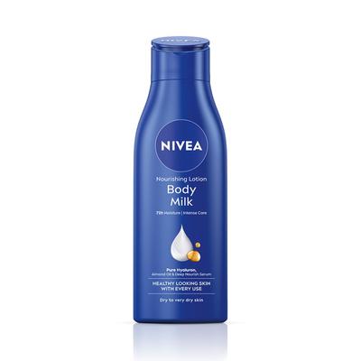 Nourishing Body Milk Lotion For Very Dry Skin 200ml Pack Of 1 | 48H Deep Moisture With Almond Oil For Smooth Healthy Skin