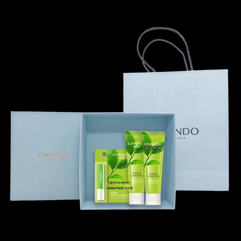 Набор Chando Hand Cream & Lip Balm с экстрактом чая