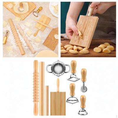 Evde Yemek Pişirme için Makarna Aletleri ve Merdane ile Gnocchi Yapma Kiti