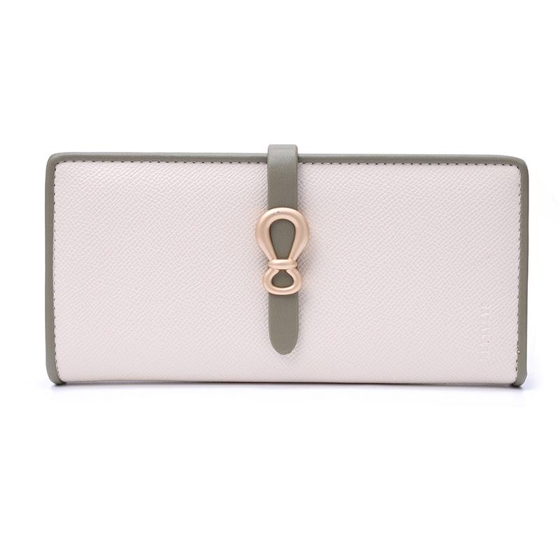 Portofel tip clutch PU de damă cu capacitate mare, cu cataramă și compartimente multiple pentru carduri