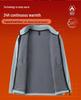 Fleece-Lined Softshell Stand-Up Collar Windbreaker with Logo Embroidery for Autumn/Winter Workwear