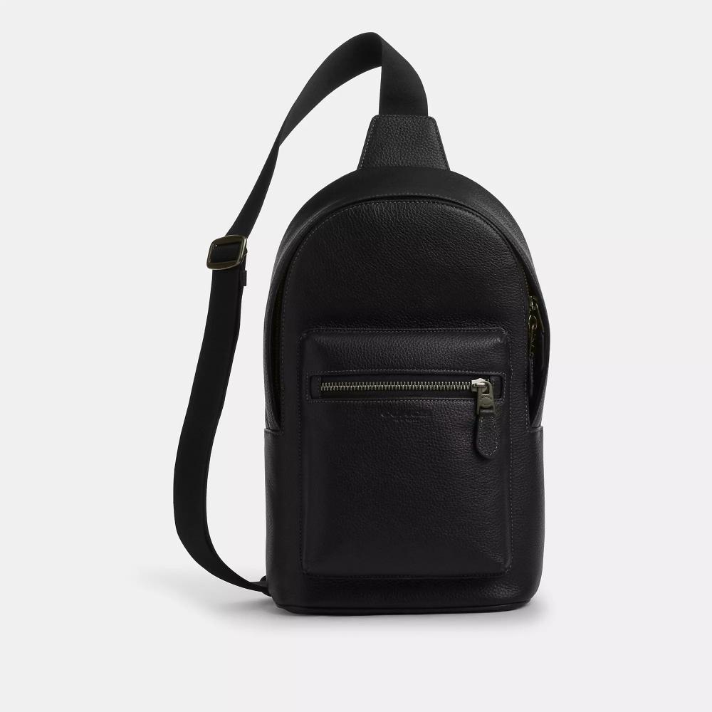 

Coach West Pack Gunmetal Black One Size