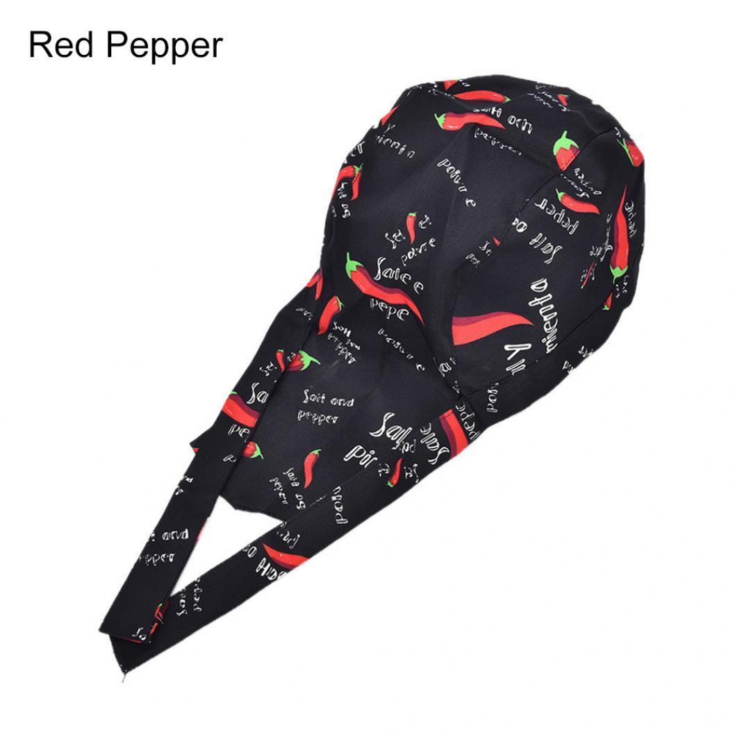 

Полосатая пиратская лента с черепом Профессиональная кухня Кейтеринг Повар Шляпа шеф-повара