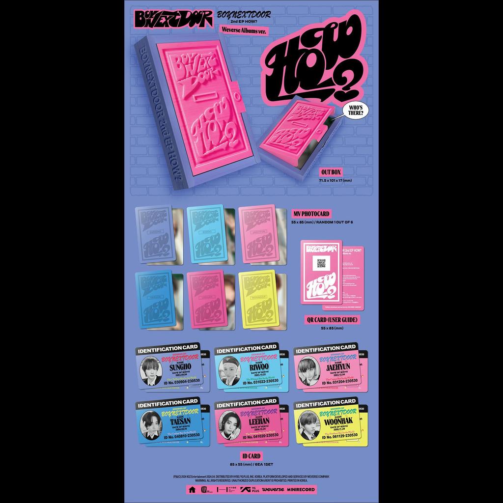 BOYNEXTDOOR [HOW?] Weverse Albums ver.