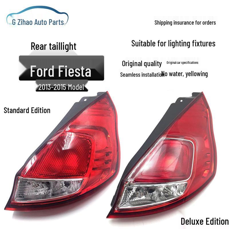 Compatible with Fiesta 2013-2015 Hatchback: Taillight & Brake Light Half Assembly.