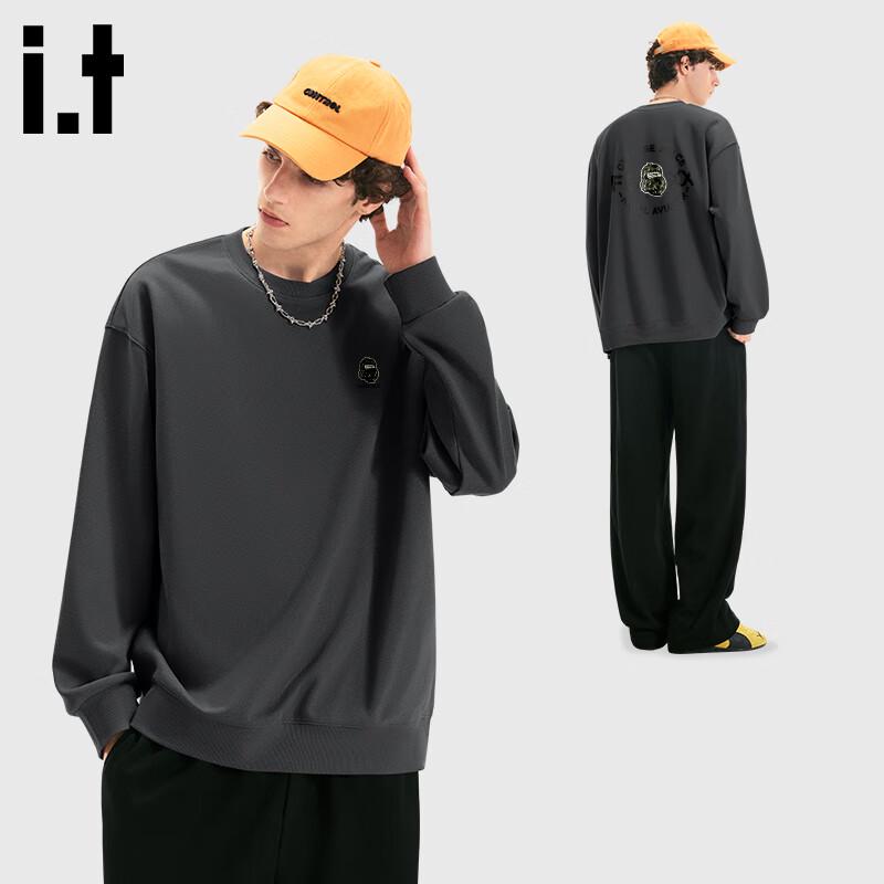 Fingercroxx Men's Loose Fit Graphic Crewneck Sweatshirt