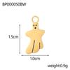 CARLIDANA Halloween Fun Party Accessories Charm Stainless Steel Pumpkin Skull Ghost Gold Plated Hat Titanium Steel Pendant
