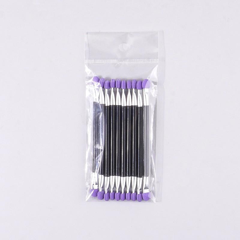 50/10PCS Professional Sponge Stick Eyeshadow applicator Makeup Brush Double head Eyeshadow Brush Mini Portable Sponge nail brush