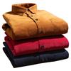Warm Corduroy 2 Layer Long Sleeve Winter Casual Shirts for Men