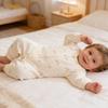 Thickened Double-Breasted Baby Romper: Warm Padded Cotton Suit for Autumn & Winter Crawling, Boneless Design.