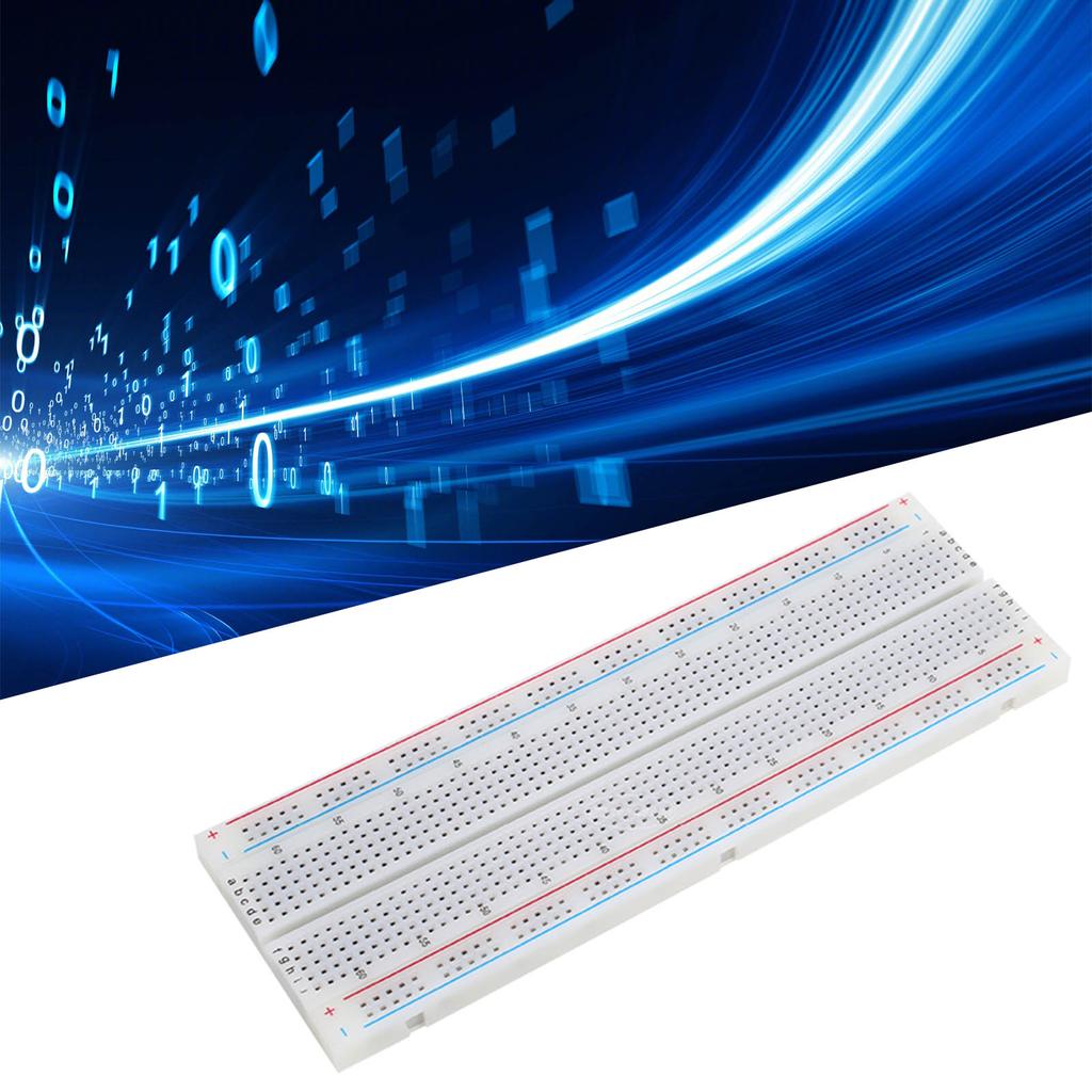 10Pcs Solderless Breadboard ABS 5.6x16.5x0.85cm 830 Points for Experiment Testing