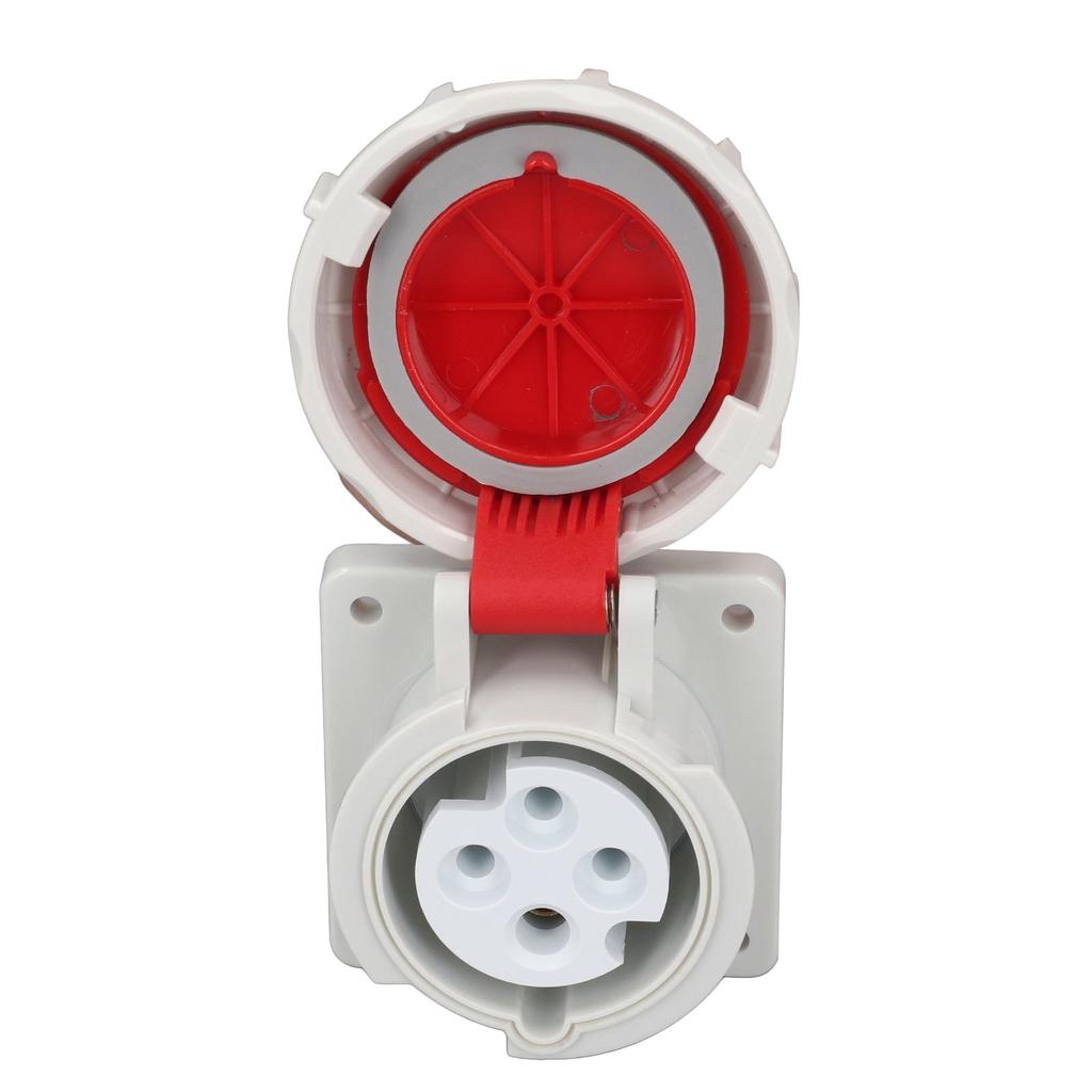 Průmyslová vodotěsná zásuvka 3fázový 4kolíkový skrytý IP67 Ochrana 16A AC380‑415V