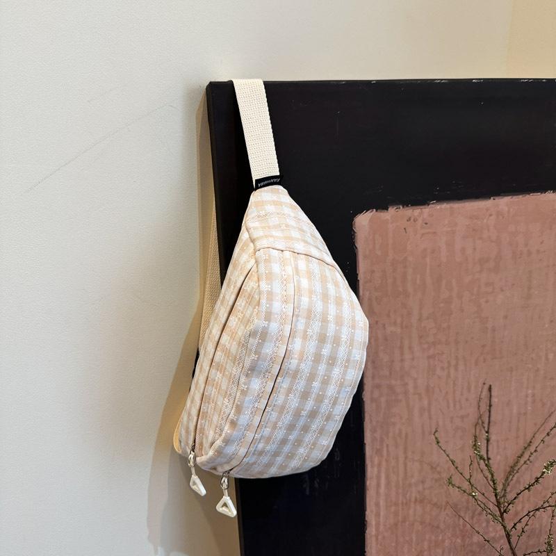 

Милая новая легкая и милая клетчатая большая вместительная красивая сумка через плечо, сумка-мессенджер, нагрудная сумка, поясная сумка хаки