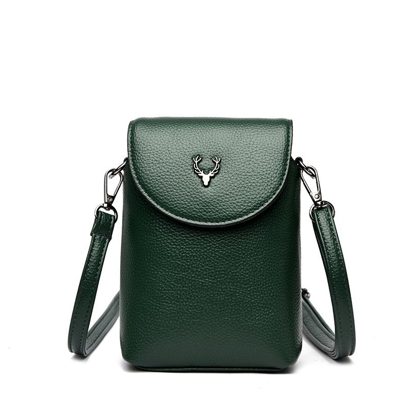 Fashion Small Shoulder Bag for Smartphone Ladies Mobile Phone Bag Zipper Flap Famous Brand Soft Leather Crossbody Bags for Women