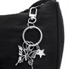 Butterfly Star Keyring Delicate Butterfly Keyrings Fashion Accessory Stylish Butterfly Key Holder Perfect for Key Bag