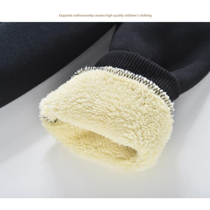 Lamb Fleece Jacket for Children's Clothing in Autumn and Winter, Stylish and Thick Warm Jacket for Middle and Young Children