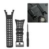 Wristwatch Strap Black Rubber Watchband for Suunto Ambit1/2/3 Watch