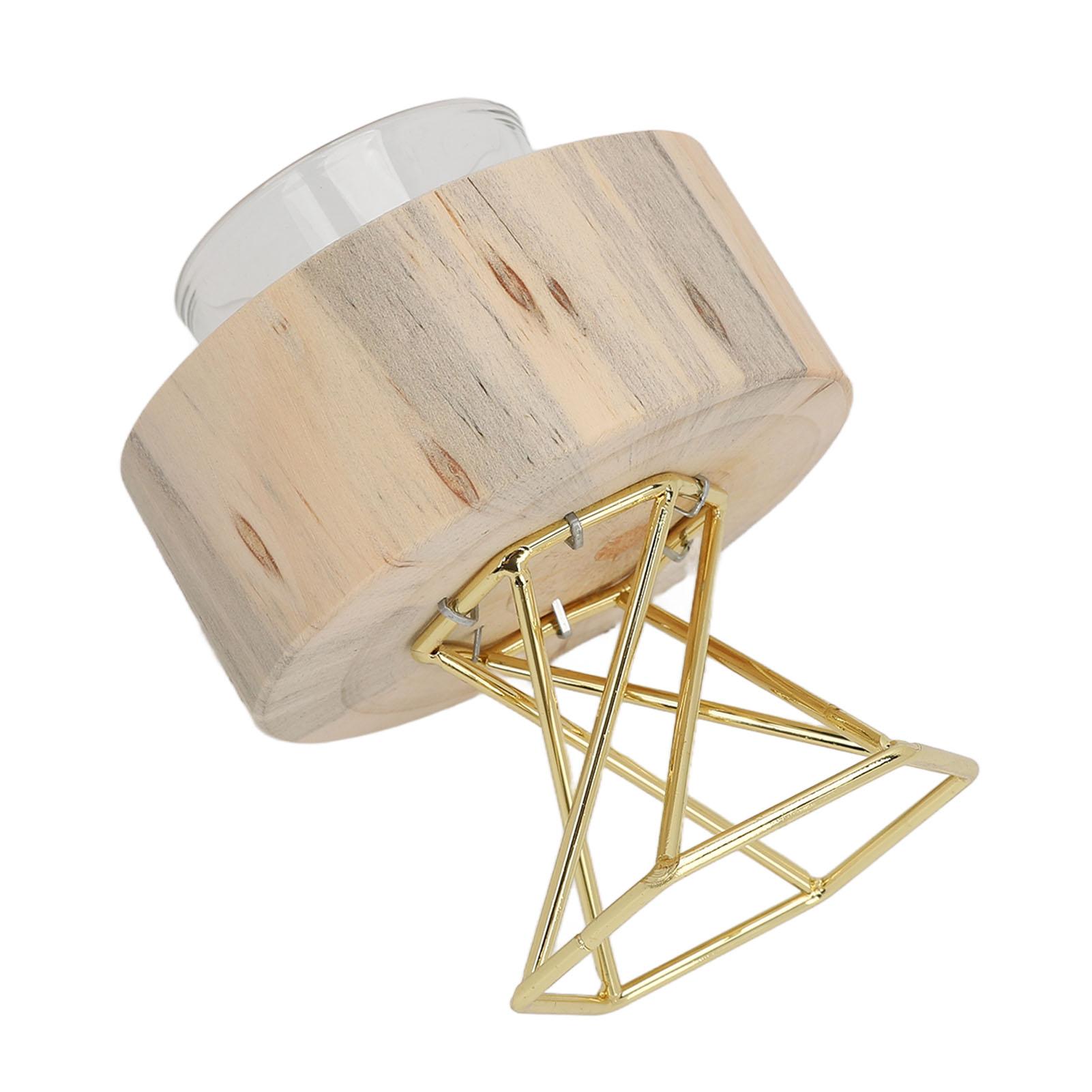 

Деревянный подсвечник, декоративный набор подставок с металлическим кронштейном и чашей