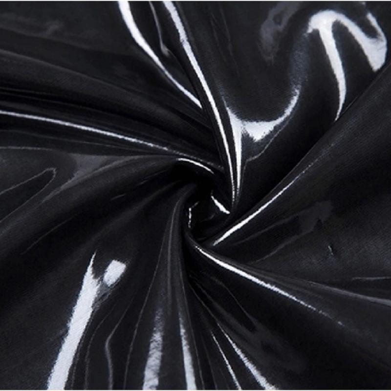 Sexy Leren Cami met Open Kruis voor Vrouwen Erotische Bodysuit Zonder Kruis Glanzend Porn Borst Ontblotend Latex Leotard Sexi