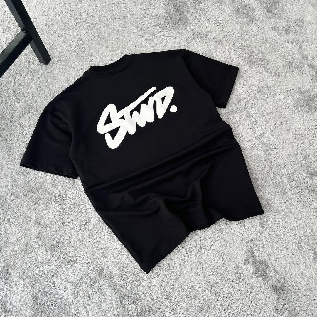 

Retro Y2K letter print solid color T-shirt gothic rock trend round-neck shirt high street hip-hop punk Harajuku men short sleeve L