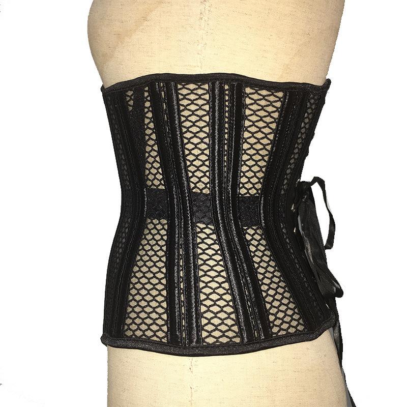 Breathable Elastic Mesh 26 Bones Waist Trainer Corset Abdomen Slimming Body Shaper