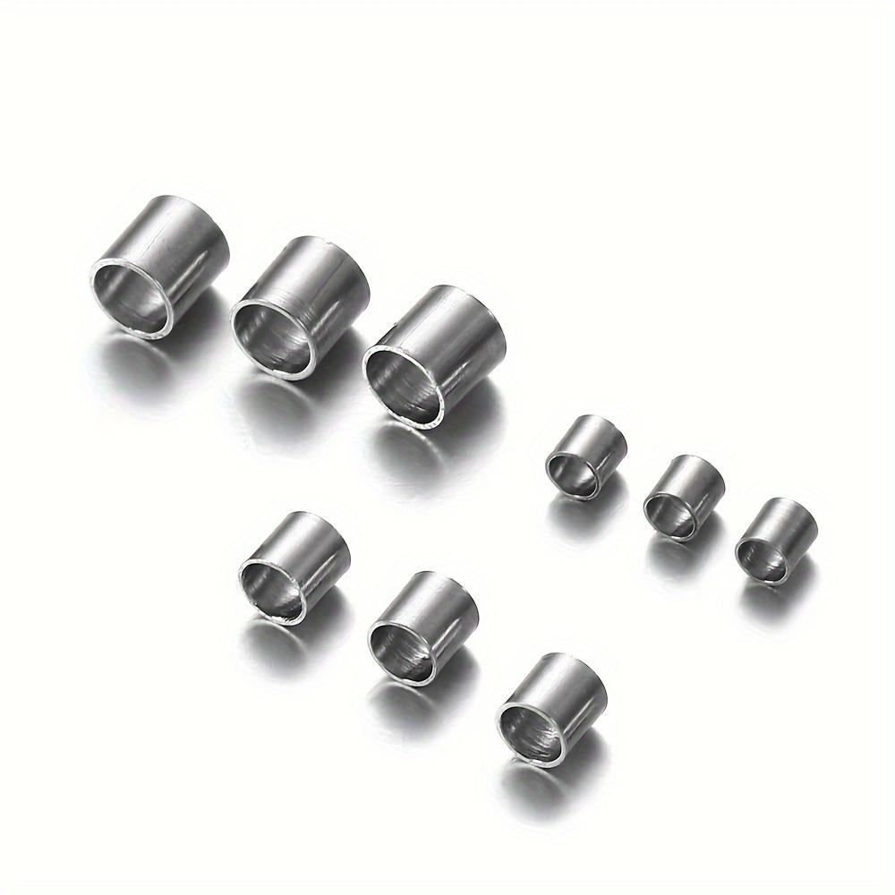 200 Stück/Lot 1,5 2,0 2,5 mm Gold Kupfer Röhrchen Crimp Endperlen Stopper Abstandshalterperlen Für Schmuckherstellung Zubehör Halskette