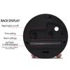 Creative 4.5" Metal Mute  White Round  Early Childhood Education  Desk Alarm Clock WIth Light For kidz Student