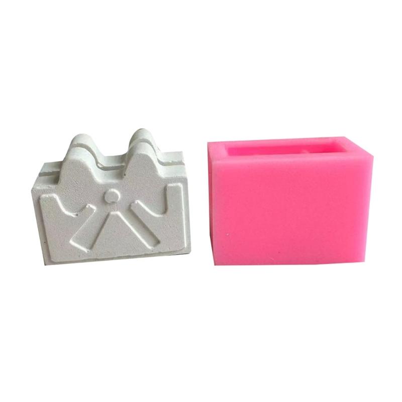Silicone Epoxy Resin Mold Jewelry Making Mold Handmade Crafts Desktop Decorations Office Desk Card Holder Ornaments Mold