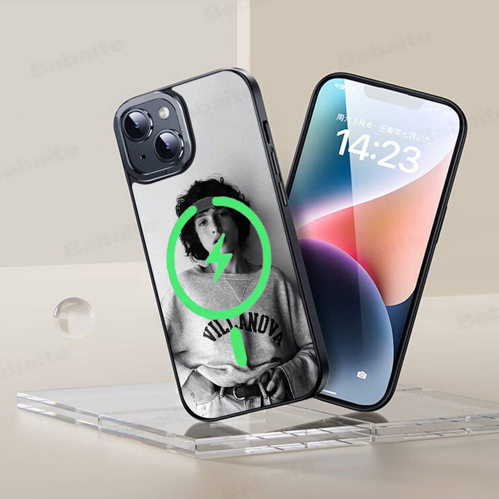 

Finn Wolfhard Actor Singer Magnetic For Magsafe Phone Case For IPhone 17 Air 16 Pro Max 15 14 13 12 11 Protective Cover iPhone 14