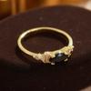 Exquisiter Verlobungsantragsring Damen Luxus Glitzer Modeschmuck Hochzeitsbankett Accessoire Geburtstagsgeschenk