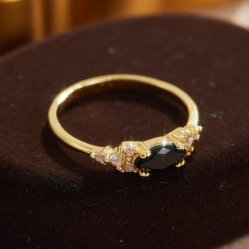Exquisiter Verlobungsantragsring Damen Luxus Glitzer Modeschmuck Hochzeitsbankett Accessoire Geburtstagsgeschenk