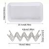 Anti-Slip Stainless Steel Soap Box W-Shaped Soap Holder Draining Soap Rack  Student Dormitory