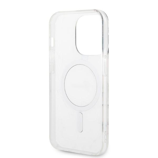 Etui do iPhone 14 Pro Max Guess Marble MagSafe Czarne