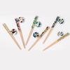 Chopsticks and Chopstick Rest Gift Dishwasher Wakasa Lacquered Made in Natural Octagonal Birthday Lucky Hashikura Matsukan [BECOS] Set, 22.5cm, Box,